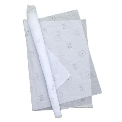 China Biodegradable Custom Eco-Friendly Gift White Tissue Wrapping Tissue Paper Tissue Wrapping Paper With Logo for sale