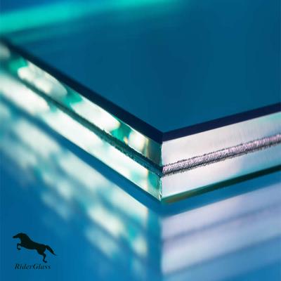 China Office Building High Precision PVB Film 5+5mm Laminated Glass Switchable Glass Float for sale