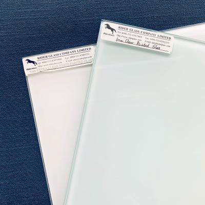 China 3-6mm Modern Clear And Extra White Painted Lacquered Glass Panels for sale