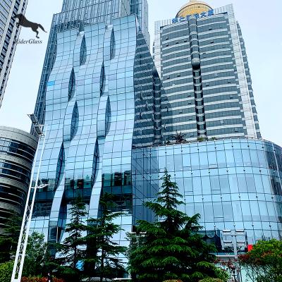 China Channel Glass Wall Glass Wall System Modern Building Architectural Structural Glass for sale