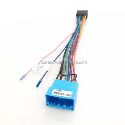 China Car Stereo Head Unit 16 Pin Wire Harness Adapter With Canbus Box For MG3 GS Android Power Cable Connector for sale