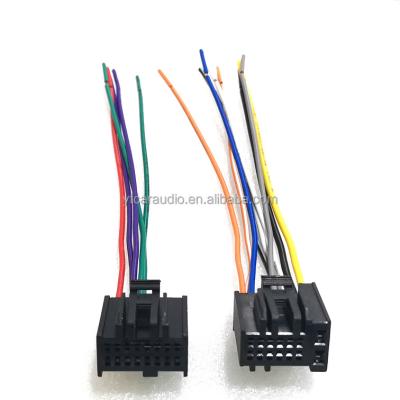 China PVC Copper 1Pc Car ISO Installation Wiring Stereo Audio Adapter For Chevrolet Captiva Enclave Silverado Tahoe Radio CD/DVD Cable for sale