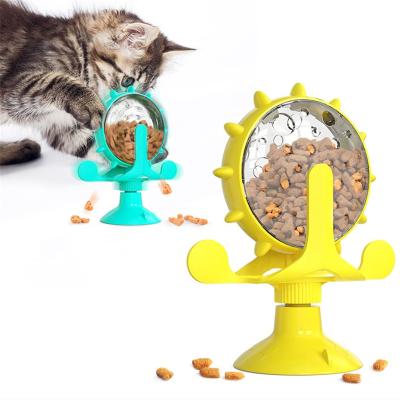 China Amazan's New Viable Hot Sale Pet360 Cat Dog Toy Feeder Food Spinning Windmill Treat Snak Leak Dispenser Feeder Pet Feeder for sale