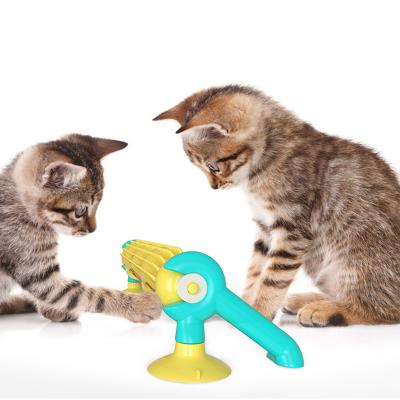 China Cat Track Toy Viable with Cat Toys Kittens Puzzle Suction Catnip Luminous Ball Interactive Cup Toy for sale