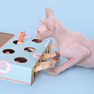 China Hot Selling Cat Toys Hamster Corrugated Cats Scratch Viable Funny Board Toys Multifunctional Pet Cat Toys Products for sale