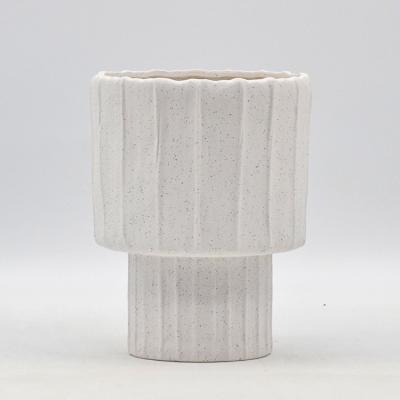 China White High Temperature Modern Fashionable Vases Style Home Decoration (1300 Degrees) Ornaments Ceramic Vase for sale