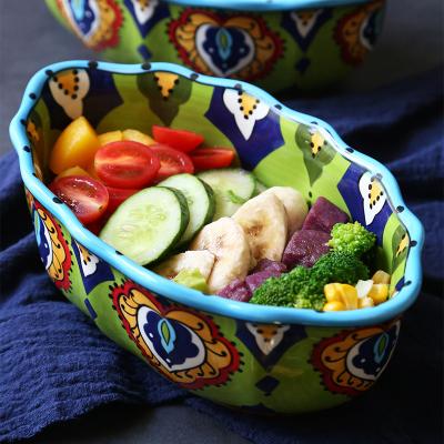 China European modern ceramic fruit bowl special-shaped stocked creative household new for sale