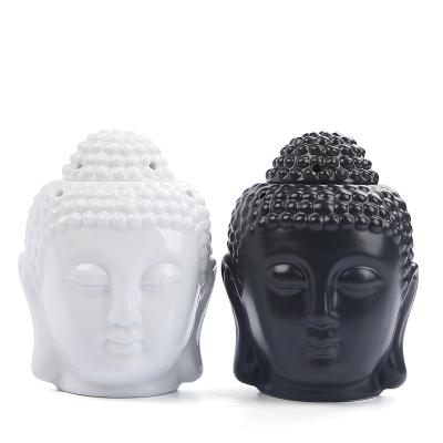 China Casual Home Decorations Buddha Shape Ceramic Design Candle Holders Candlestick for sale