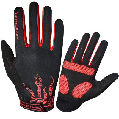 China Wholesale Gloves Stock Full Finger Long Finger Silicone Shockproof Short Finger Gloves for sale