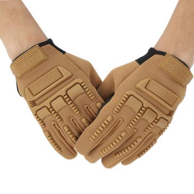 China Custom Motorcycle Full Finger Weightlifting Fitness Gloves Full Finger Training Tactical Gloves for sale