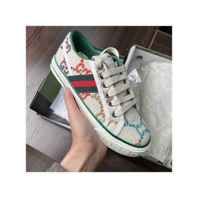 China High Quality Canvas Sneakers Deodorization GG Designer Comfort Unisex Embroidered Lace Up Tennis Shoes 1977 For Women Men t for sale