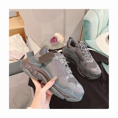 China Famous brand style fashion belenciag air runner Balanciga air runner cushioning high quality clear cushion outsole walking casual sneaker for sale