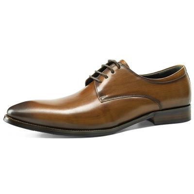 China Flat Italian Classic Genuine Leather Shoes For Men Stylish Easy Match Suit Shoes To Wedding Custom Logo Branding Big Size Shoes for sale