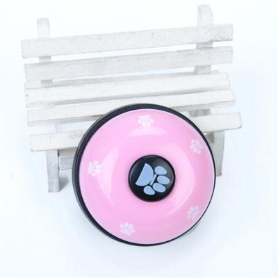 China Stocked Cat Press Bell Trainer Pet Toy Paw Print Sound Bell Pet Training Bell Dog Pet Toy for sale