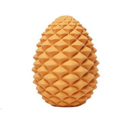 China Viable Toy For Breeds Playtime Toy Pine Cones Snacks Pet Chewing Rubber Chew Teeth Leaking Cleaning Training for sale