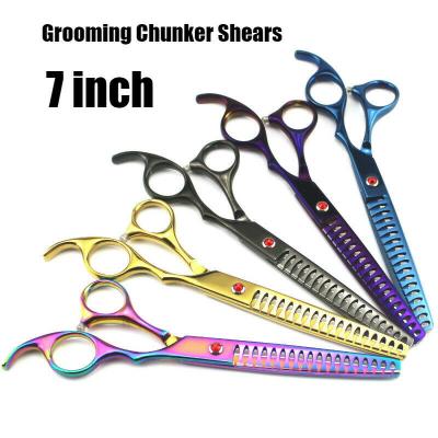 China Viable Professional 7 Inch Dog Pet Grooming Scissors Balancing Chunker Thinning Shears for sale