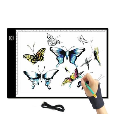 China A3 A4 A5 LED Acrylic Light Box Drawing Board Art Design Pad Copy Lightbox LED Discovery Copy Holder for sale