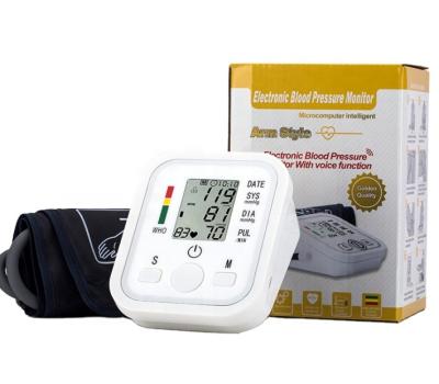 China Home Plastic Automatic Smart Wrist Manual Tensiometro Electronic Blood Pressure Monitor With Voice Blood Pressure Monitor for sale