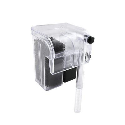 China Sustainable Waterfall Hanging on External Oxygen Pump Water Filter for Aquarium Fish Tank Drop Shipping for sale