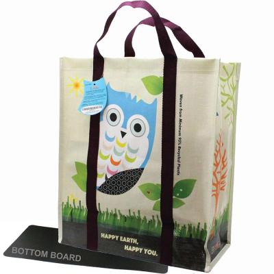 China Wholesale Portable Reusable Eco-Friendly Non Woven Custom Handled Shopping Bags PET Bag Logo Fabric Custom Shopping Bag for sale