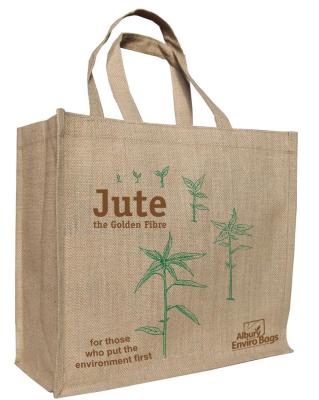 China Wholesale Custom Handled Printed Eco Friendly Natural Burlap Recycle Reusable Jute Tote Bags Jute Shopping Bag for sale