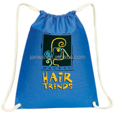 China cheap custom promotional gym backpack canvas bag factory polyester jewelry foldable drawstring bag customized size for sale