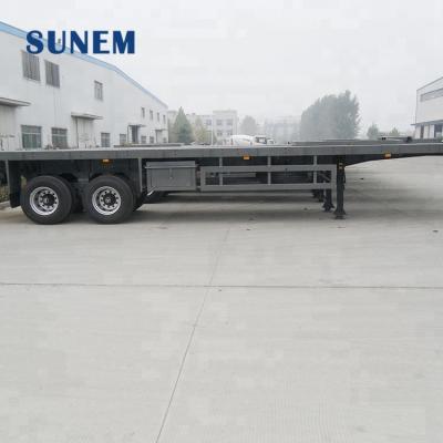 China New Product 2022 40ft Self Side Load Container Flatbed Trailer Truck Semi Trailer for sale