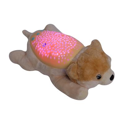 China Cute Musical Soothers Sound Light Plush Toy With Music Star Projection Lights for sale