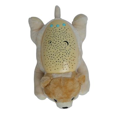 China Dog kids sleep aid toy, Plush doll accompanying baby to sleep,Projectable and musical plush toy for sale