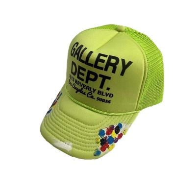 China COMMON gallery department knitted graffiti letter baseball hat sunshade truck curved brim printed hat for men spot wholesale for sale