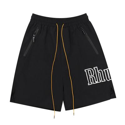 China 2022 Viable spring and side zipper men's spring and summer new fashion Rhude stitching casual sports shorts for sale