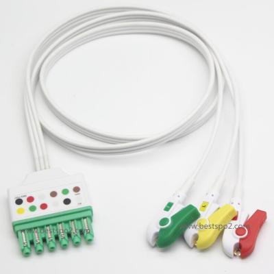 China Compatible TPU For Siemens ECG Disposable Cable Draeger ECG Cable 3 Lead for sale