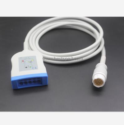 China Compatible TPU For PH 10 Lead EKG Cable 12 Pin Patient Cable EKG Cable for sale