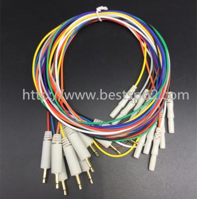 China TPU EEG Accessories Electrode Cable EEG Adapter Cable DC2.5 To 1M EEG 10 D Type Lead for sale