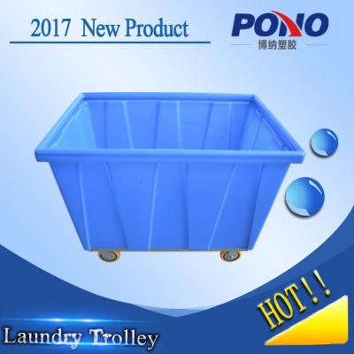 China New Arrival Laundry Center Square Plastic Cage Trolley With High Quality From China Professional Plastic Manufacturer for sale