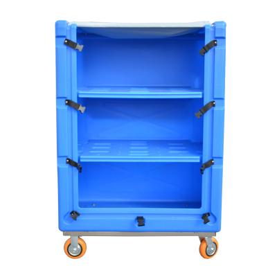 China Laundry Center China Wholesale Plastic Wet Dry Dry Cart For Clean Dirty Linen for sale