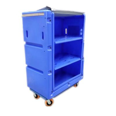 China China Wholesale Good Prices Laundry Center Multi Tier Plastic Cage Trolley With Panels With Larger Capacity for sale