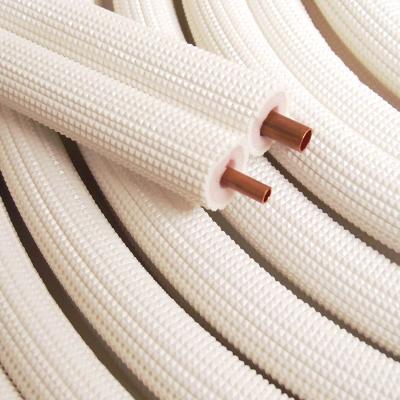 China High Quality Pair Coils Air Conditioner Ac Pe Insulated Copper Tube Copper Insulated pipe à venda