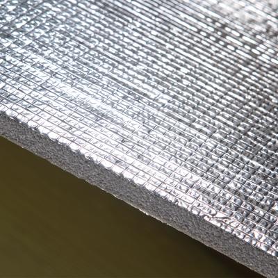 China HVAC Duct Wrap Insulation Reflective 2 Sided Closed Cell Insulation Foam Foil Backed XLPE Foam for sale