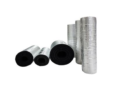 China HVAC Duct Insulation Roll Polyethylene Cross linked Foam XLPE Rolls With Aluminum Foil And Adhesive Glue for sale