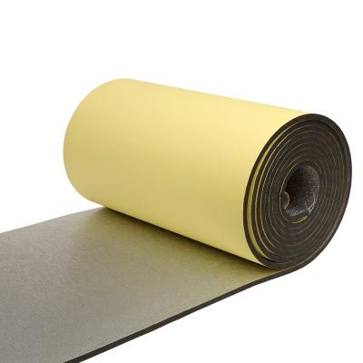 China HVAC Duct Insulation Roll Polyethylene Cross-linked Foam XLPE Rolls With Aluminum Foil And Adhesive Glue for sale