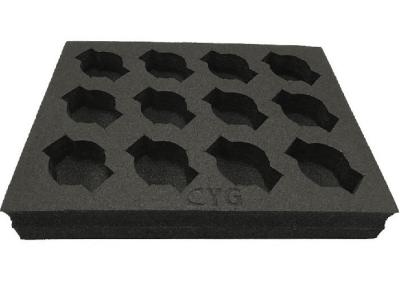 China ESD Conductive Dissipative Anti Static Polyethylene Foam Tray Black Color for sale