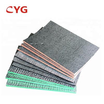 China Aluminum Reflective XPE Self Adhesive Insulation Foam Plastic Sheet For Roof for sale