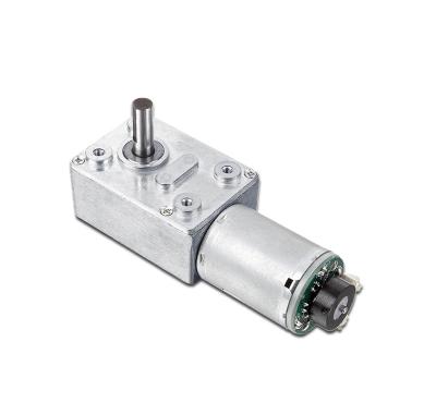 China Drip Proof Metallic 32mm*46mm Cube Gearbox DC Worm Gear Motor 32GZ370 For Bath Product for sale