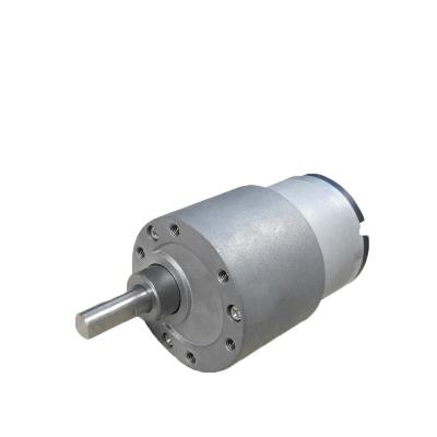 China high quality low noise drip proof 37GB520 dc 12v spur gear motor with solid gearbox for fabric machine for sale