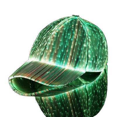 China JOINT Wholesale Rechargeable Led Caps Mask Fiber Optic Cap Cap Led Light Flashing Caps for sale