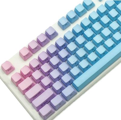 China Long Life 104 Keys PBT Backlit Dip Dyed OEM Keycaps For Side Engraved Keycaps for sale