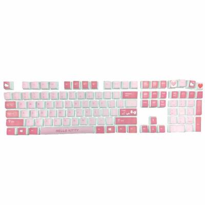 China Cute Sublimation Gaming Long Life Cartoon PBT Mechanical Keyboard Keycaps for sale