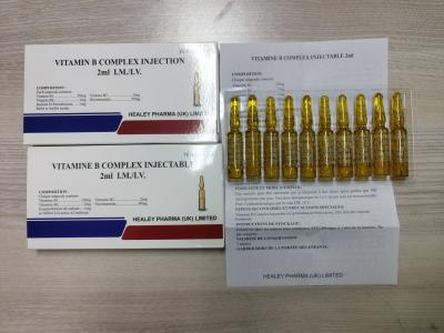 China Vitamin B complex Injection 2mL 10ML Dietary Supplement Medicines for sale