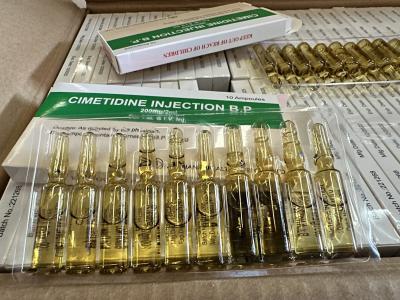 China Cimetidine Injection Medicines 200 mg / 2mL 2*5 AMPULES / BOX for sale